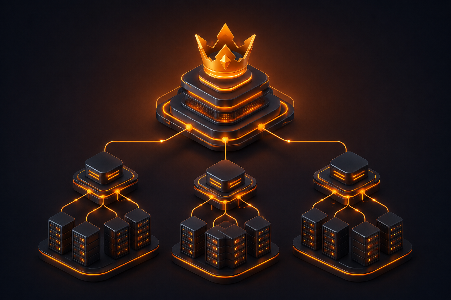Alpha reseller hosting network illustration