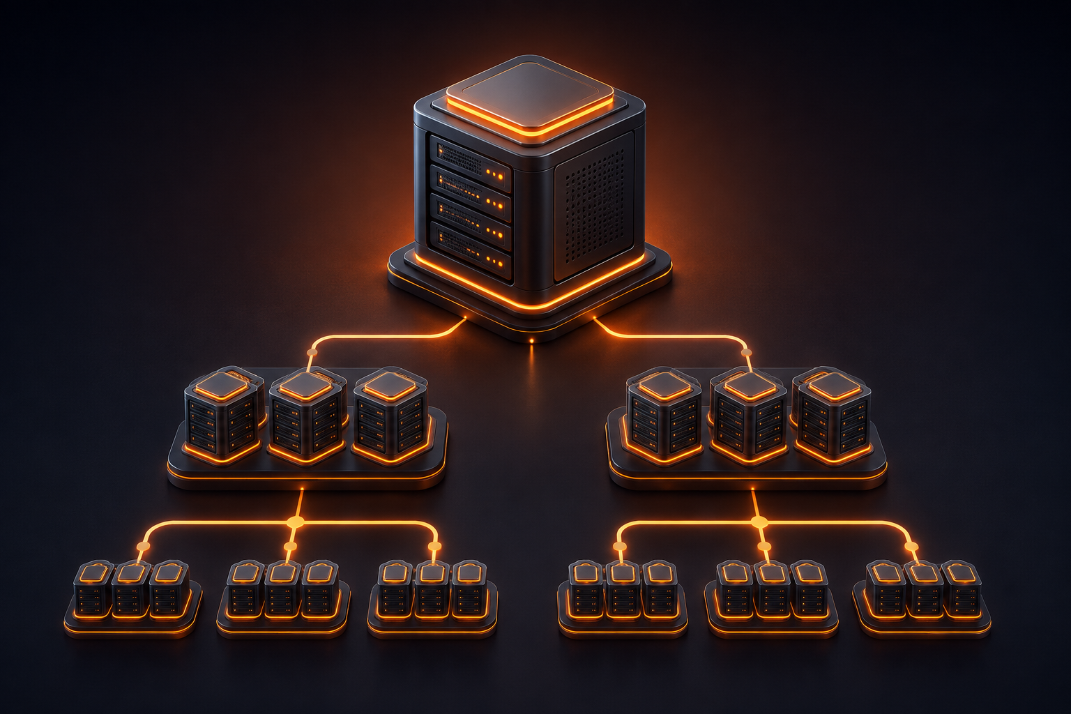 Master reseller hosting hierarchy illustration